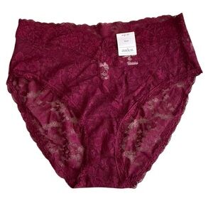Auden Women's Burgundy Lace Panties